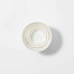 Ultra Thin Cup (Gold and Silver Spiral), top view
